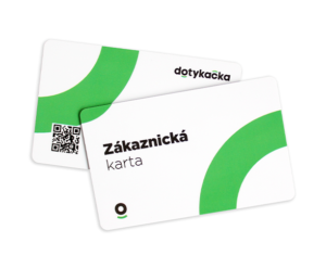 Zákaznická karta s RFID čipem a čárovým kódem