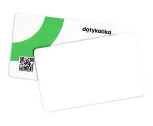 Zákaznická karta s RFID čipem a čárovým kódem